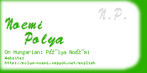 noemi polya business card